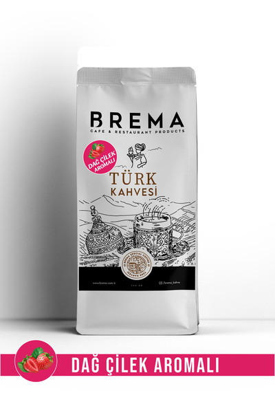 Brema Dağ Çilek Aromalı Türk Kahvesi 500 Gr.