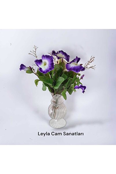 LEYLA CAM SANATLARI CAM ÜFLEME VAZO AKSESUAR (15 CM)