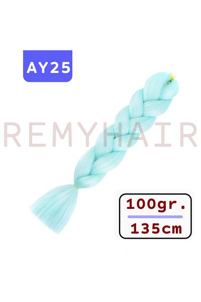 REMY HAİR African Braid Hair - Light Ice Blue AY25 - 100gr