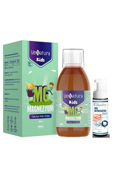 VeNatura 100 ml Magnesium Food - Kids Supplement and Whitening Foam Gift
