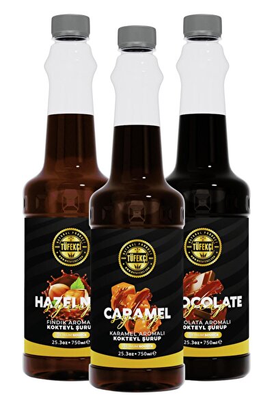 By Tüfekçi Karamel-çikolata-ırısh Cream 3'lü Avantajlı Paket Kokteyl, Pasta V...