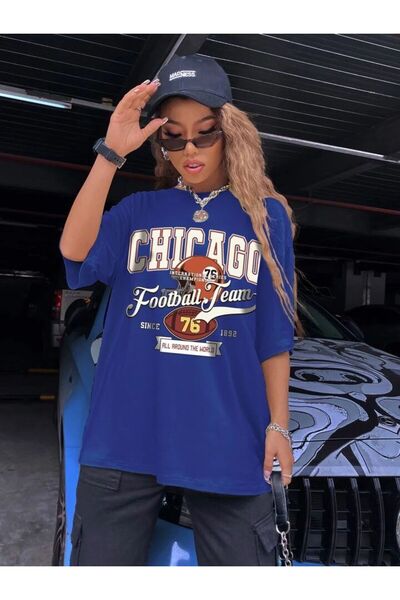 BENROMA Оверсайз унісекс футболка з принтом Chicago