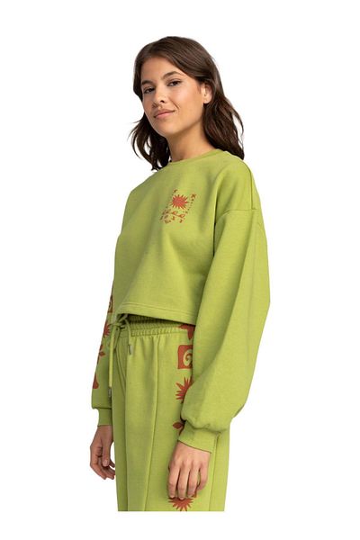 Roxy Erjft04759 Win The Game Sweat Green Women's Sweatshirt