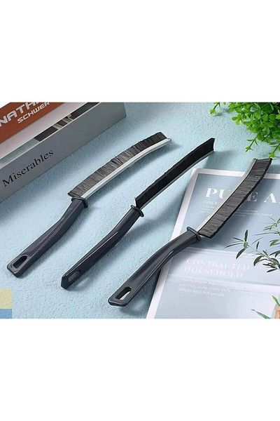 YDGR (2 Pieces) Multi-Purpose Brush - Jointed Bathroom Kitchen Sink Black