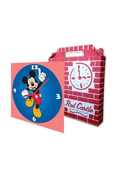 Red Castle Disney Mickey Wall Clock Sand Painting Set- S-0002