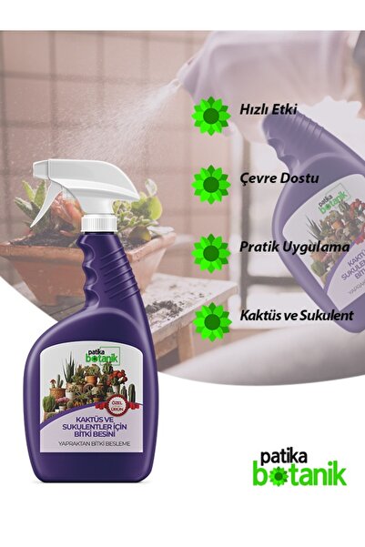 Patika Botanik 1 LT Kaktüs ve Sukulentler İçin Genel Besin - Yapraktan