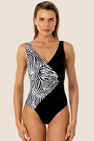 AYYILDIZ 49600 Zebra Patterned Recovery Swimsuit