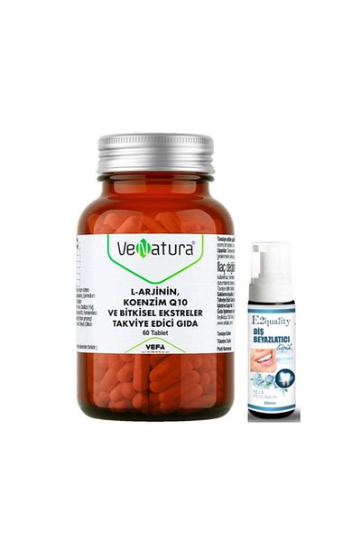 VeNatura L-Arginine Coenzyme Q10 and Herbal Extracts - 60 Tablets Supplement Whitening Food