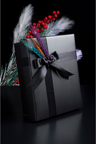 ADENZ Hediye Kutusu Kırpıklı - 1. Sınıf Saten Kurdeleli - Yılbaşı Bohça Nişan...