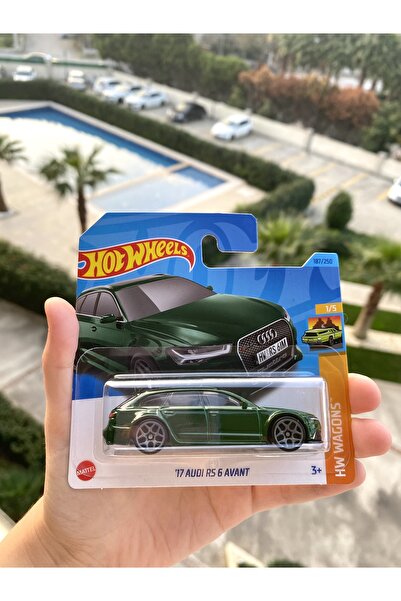 HOT WHEELS Hotwheels ‘17 audi rs 6 avant yeşil 1/64 ölçek oyuncak araba metal