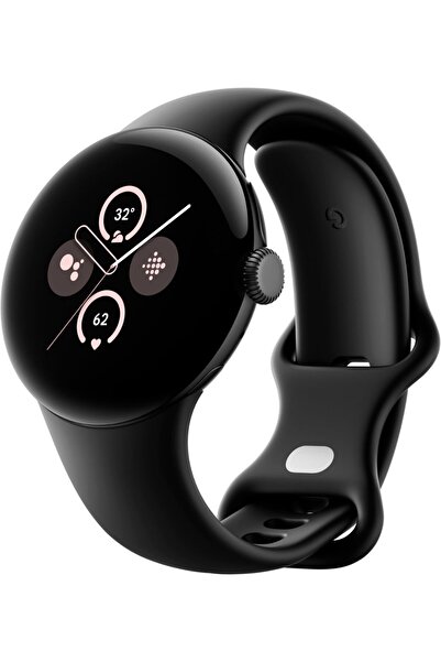 Google - Pixel Watch 2 Obsidian Aktif Bantlı Mat Siyah Akıllı Saat LTE - Mat Siyah