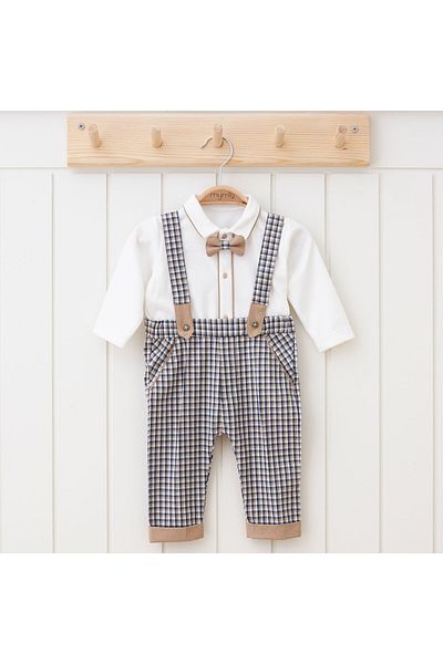 DIDuStore Classic Shirt Collar and Padded Baby Boy Romper - Stylish and Comfortable Design