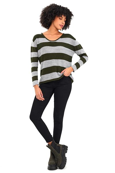 ALEXANDERGARDI STRIPED SELANIC SWEATER (B19-4001)