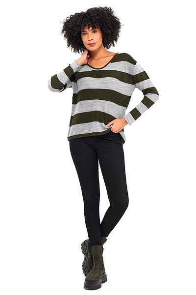 ALEXANDERGARDI STRIPED SELANIC SWEATER (B19-4001)