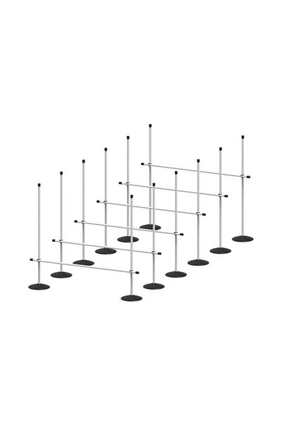 Clifton Football Slalom Team, Slalom Set, Fitness Set, Training Set, (Rubber-Based Set of 12)