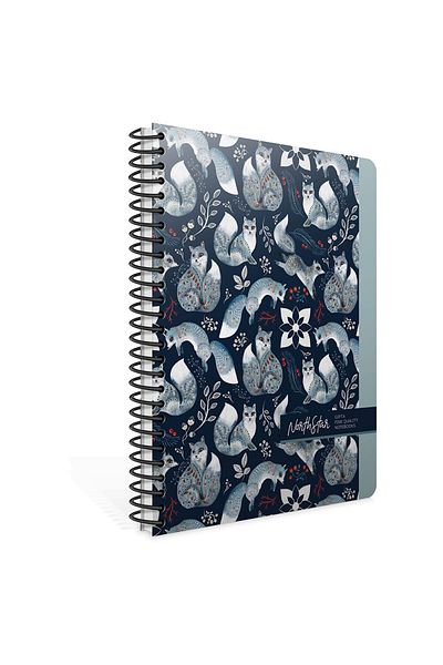 Gıpta North Star Leaf Lined Spiral Notebook - 17x24, Hard Cover, 120 Model 5916