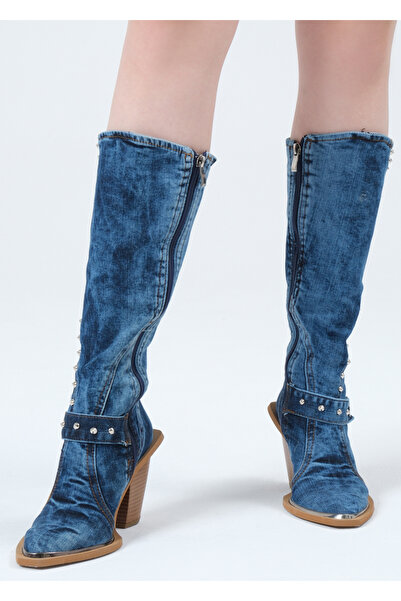 StarBlueMooN KADIN KOT ÇİZME WESTERN 5009