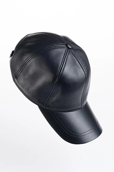 fubileather Унисекс бейзболна кожена шапка - Капак от естествена кожа