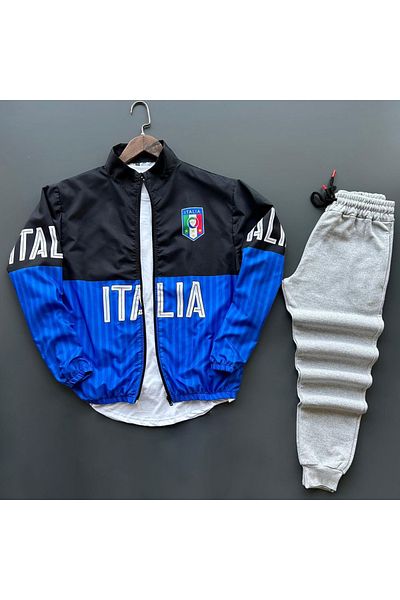viperkombin Oversize Raincoat and Sweatpants 2-Piece Combination