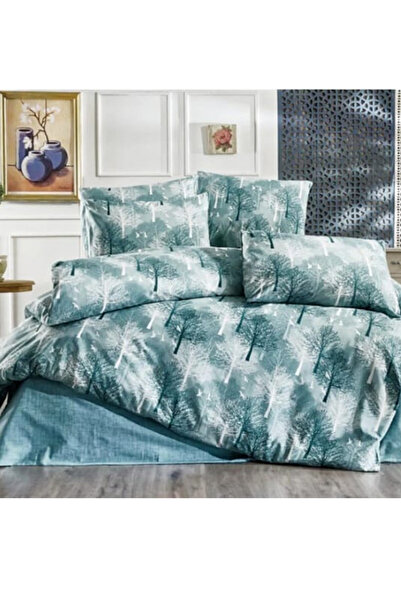 Umut Home Design King Size Elastic Sheet 180x200 Cm (2 Pillowcases)