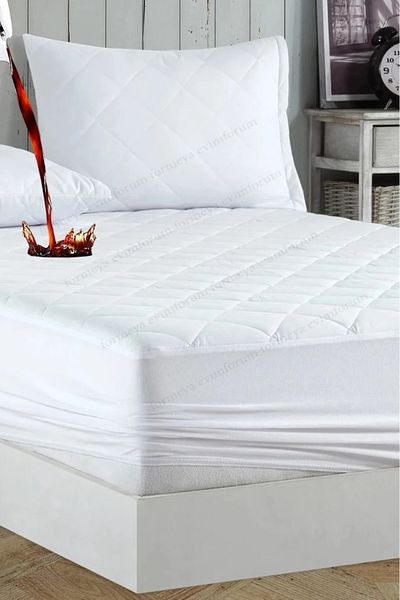 devigo Quilted Fitted Mattress Water Liquid Proof Mattress Protector Mattress