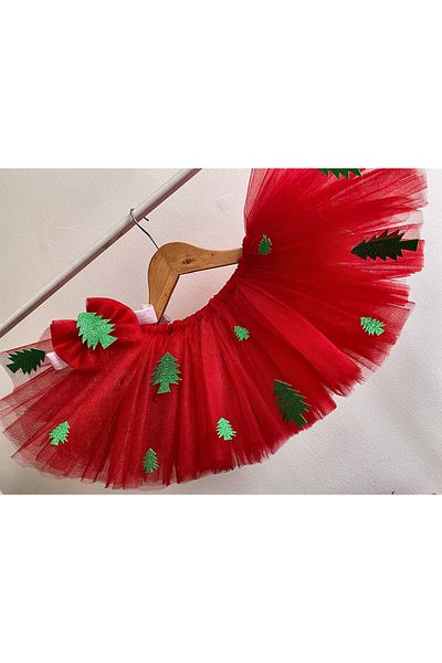 miniklerin dünyası Christmas Themed Tutu Skirt