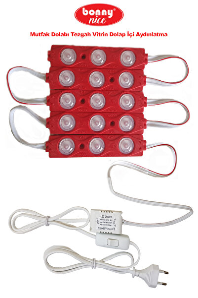 Bonny Nice Çalışma Masası Mutfak Dolabı Tezgah Vitrin Dolap İçi Aydınlatma Mo...