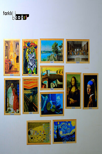 Farklı Bi Kağıt Çerçeve Görünümlü Kendi Kendine Tutunur Statik Yüklü Ünlü Tab...