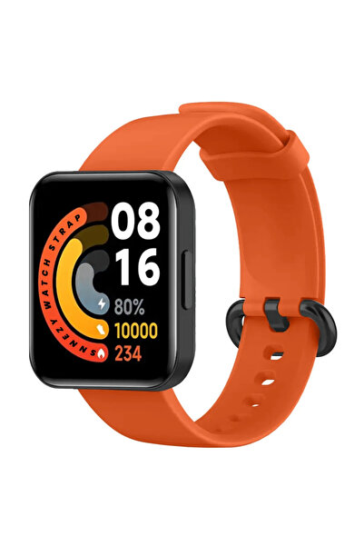 mimtec Xiaomi Redmi Watch 2 Lite Uyumlu Kordon Akıllı Saat Bileklik Kordonu Silikon Kayış