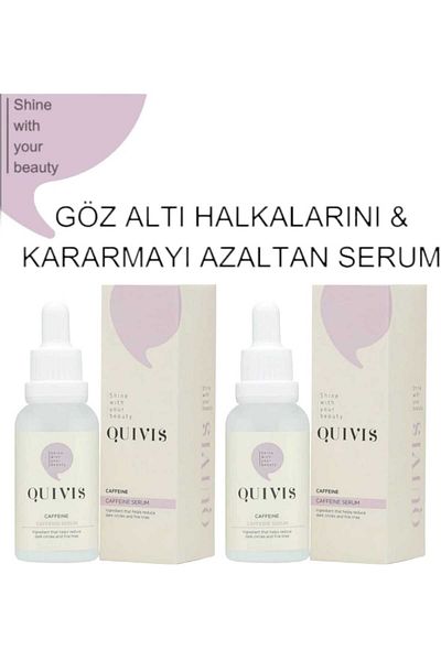 Quivis Anti-Under Eye Bagging and Darkening Brightening Caffeine Serum 30 ML x2