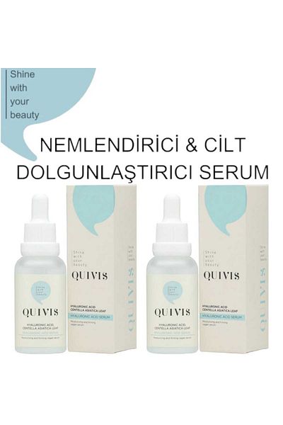Quivis Anti-Aging Moisturizing and Skin Plumping Barrier Hyaluronic Serum 30 ml x2