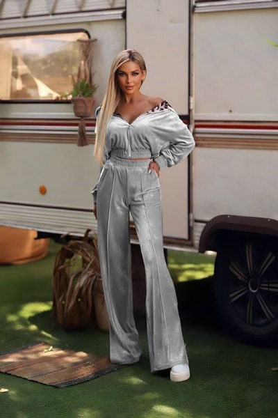 Fashiontayt Cardigan crop cu mânecă lungă de iarnă - țesătură din catifea, utilizare zilnică, design elegant