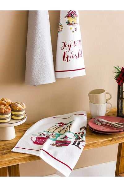 LC Waikiki Lcw Home Christmas Themed Drying Cloth 3-Piece 40X50 cm