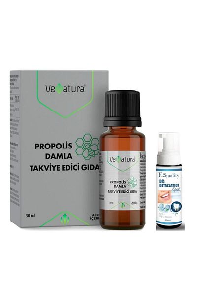 VeNatura Propolis Drops - 30 ml Food Supplement, Whitening Foam Gift