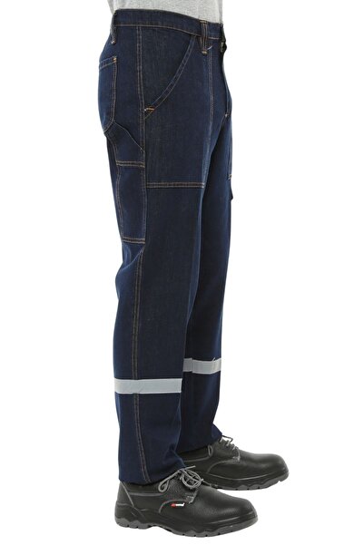 Şensel Navy Blue Winter Reflective Jeans -82E445-