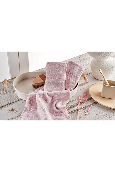 Marie Claire Paris Micro Claire 3-Piece Hand Towel Powder