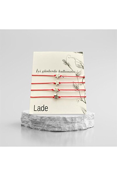 Lade Bff Rodyum Yıldız Ip Arkadaşlık Bilekliği 4'lü