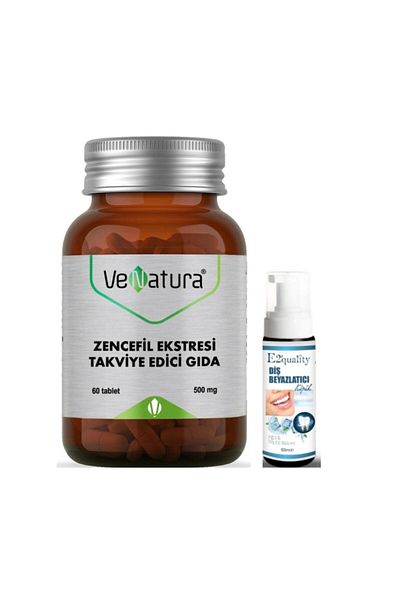 VeNatura Ginger Extract - 60 Tablets Supplementary Food and Whitening Foam Gift