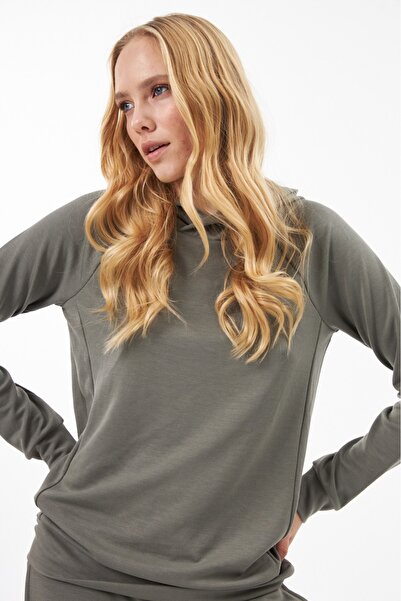 Elegant Design Yumuşak Dokulu Micro Modal Sweatshirt Üst