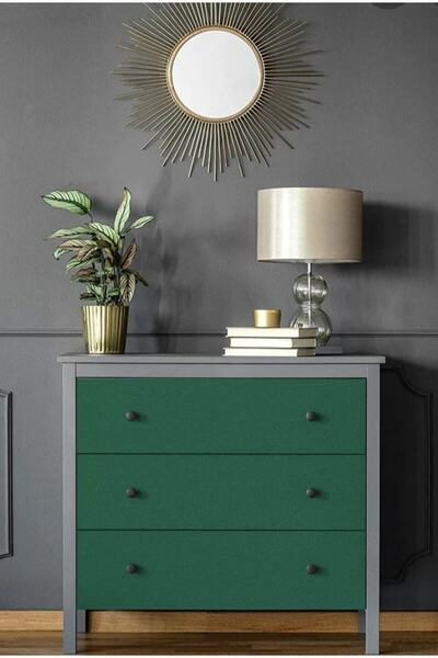 Turcoat Dolap Kaplama Folyosu Mat Vintage Orman Yeşili 122 Cm X 1 Mt