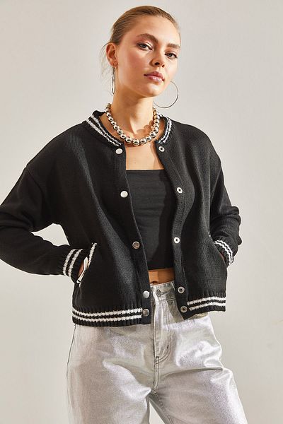 Bianco Lucci Dámská bomber bunda na knoflíky