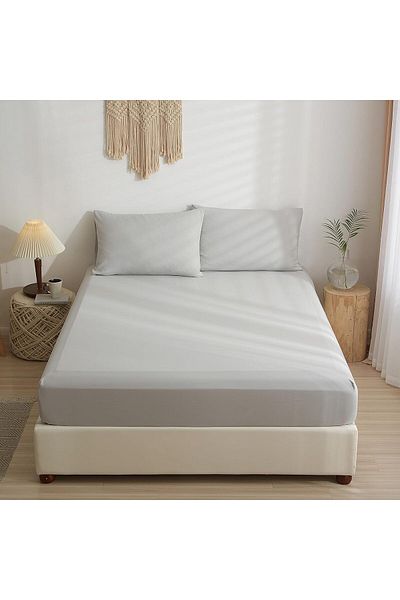 Good Morning Ranforce Fabric Elastic Sheet Set and Pillow Case Double - Single 180x200