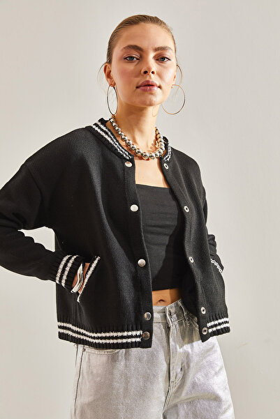 Bianco Lucci Dámská bomber bunda na knoflíky