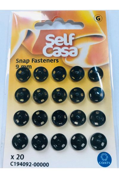 Self Casa Snap Brass Black Color 9 mm