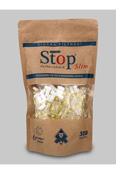 Süper Stop STOP - FİLTRELİ AĞIZLIK SLIM 300'LÜ