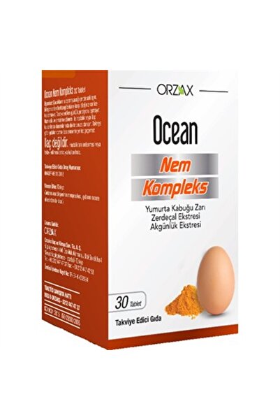 Ocean Yumurta Kabuğu Zarı, Zerdeçal Ekstresi ve Akgünlük Ekstresi İçeren Nem ...