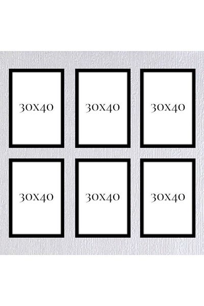 AS TİCARET Six-Piece 30x40 Frame (No Poster) - Bos1014