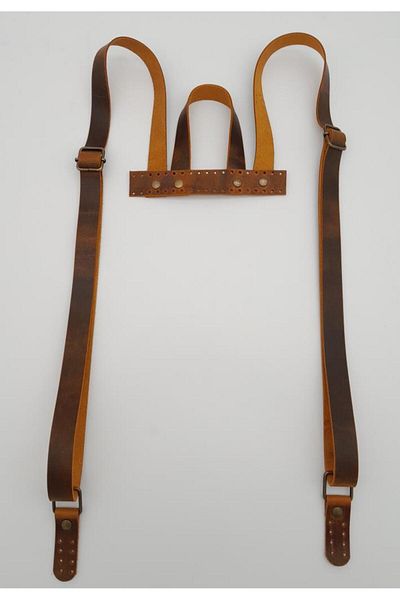 angel çanta aksesuar Αξεσουάρ Angel Bag Δερμάτινη λαβή σακιδίου πλάτης Crazy Oil Mustard Yellow Antique Metal