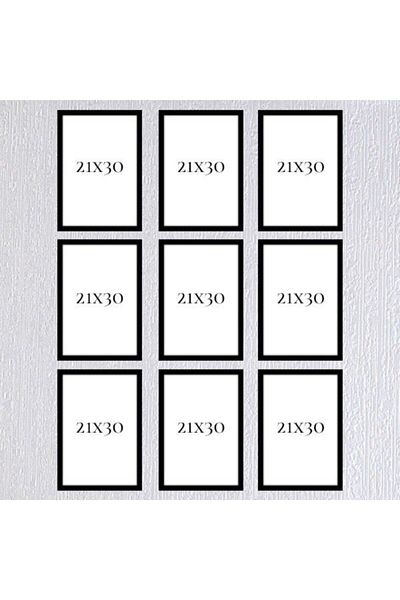 AS TİCARET Nine 21x30 Frame (No Poster) - Bos1024