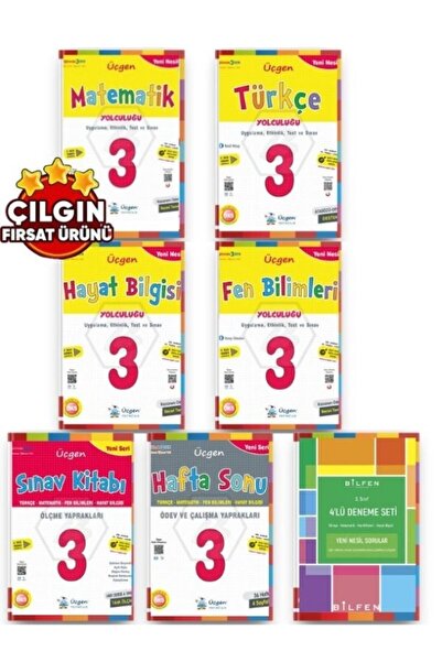 Üçgen Yayıncılık Üçgen 3. Sınıf Ilkokul Seti 6 Kitap + bilfen 3. sınıf 4lü de...